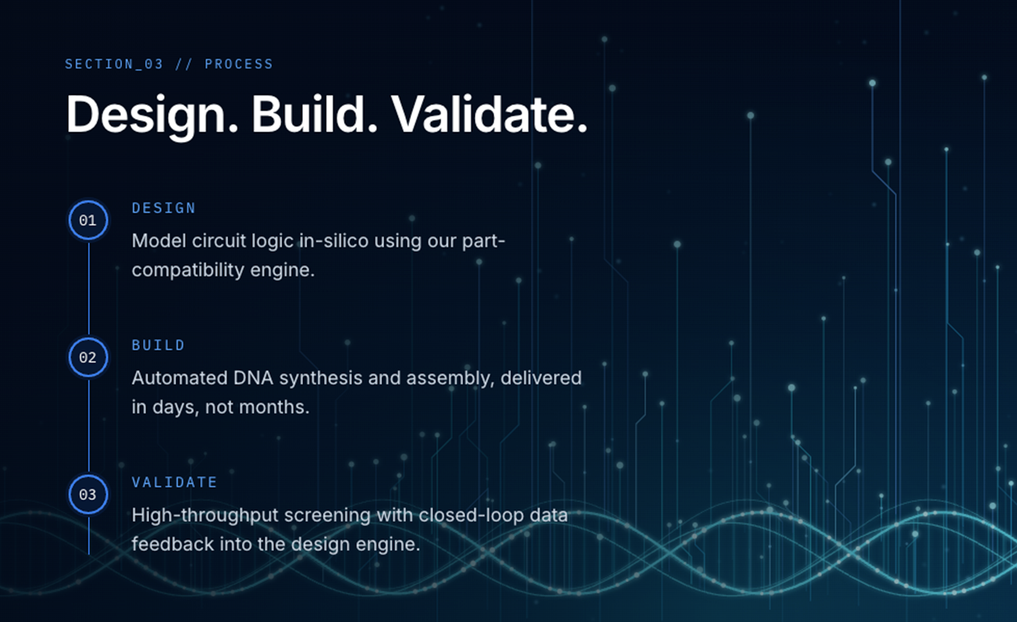 Helion Bio landing page screenshot 3
